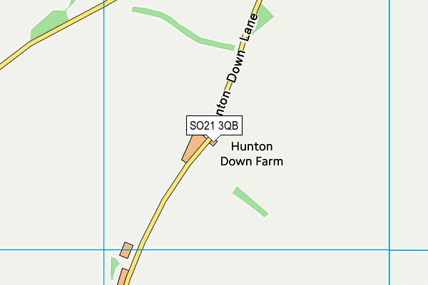 SO21 3QB map - OS VectorMap District (Ordnance Survey)