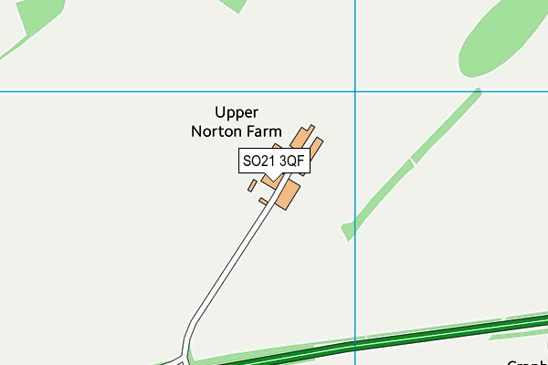 SO21 3QF map - OS VectorMap District (Ordnance Survey)