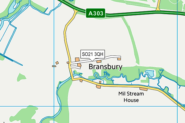 SO21 3QH map - OS VectorMap District (Ordnance Survey)