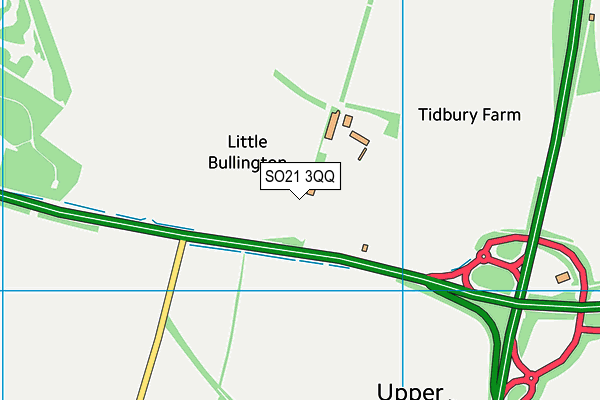 SO21 3QQ map - OS VectorMap District (Ordnance Survey)