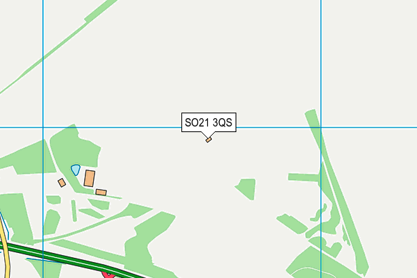 SO21 3QS map - OS VectorMap District (Ordnance Survey)