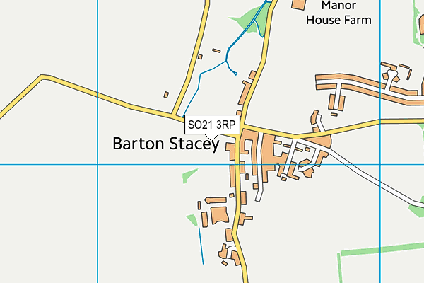 Barton Stacey Recreation Ground map (SO21 3RP) - OS VectorMap District (Ordnance Survey)