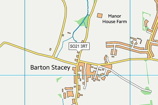 SO21 3RT map - OS VectorMap District (Ordnance Survey)