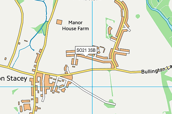 SO21 3SB map - OS VectorMap District (Ordnance Survey)