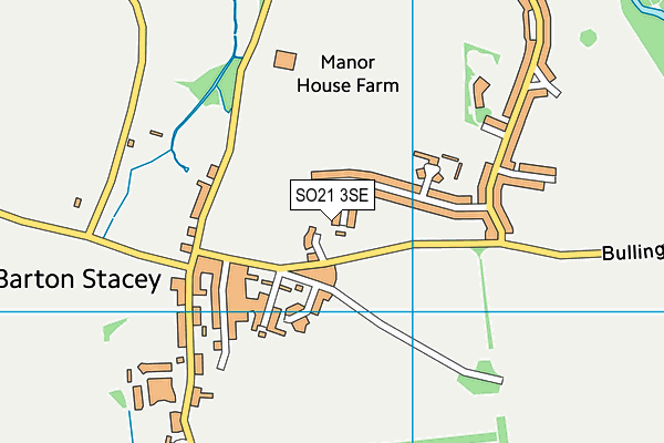 SO21 3SE map - OS VectorMap District (Ordnance Survey)