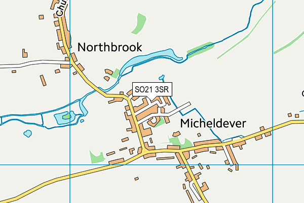 SO21 3SR map - OS VectorMap District (Ordnance Survey)