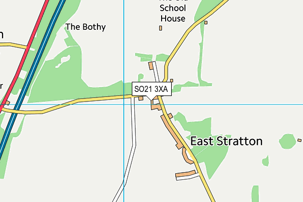 SO21 3XA map - OS VectorMap District (Ordnance Survey)