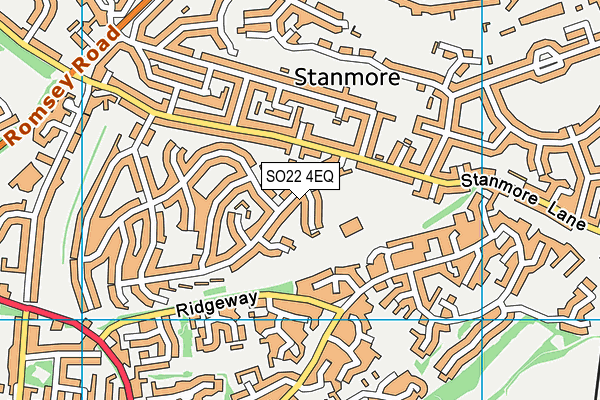 SO22 4EQ map - OS VectorMap District (Ordnance Survey)