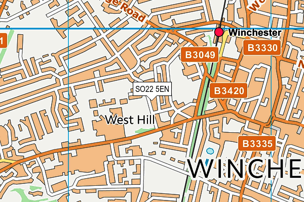 SO22 5EN map - OS VectorMap District (Ordnance Survey)