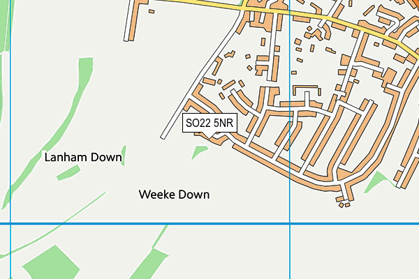 SO22 5NR map - OS VectorMap District (Ordnance Survey)