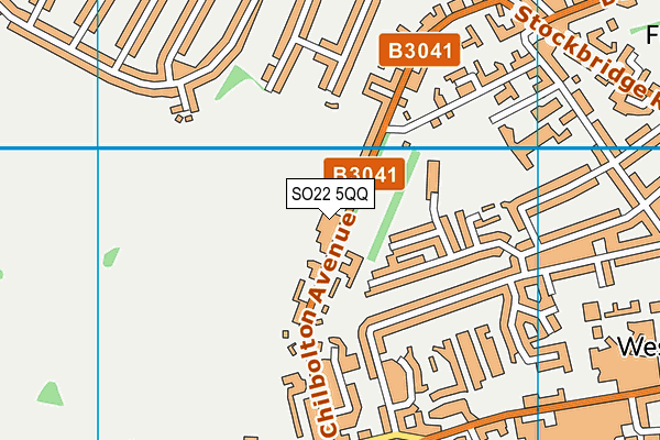 SO22 5QQ map - OS VectorMap District (Ordnance Survey)