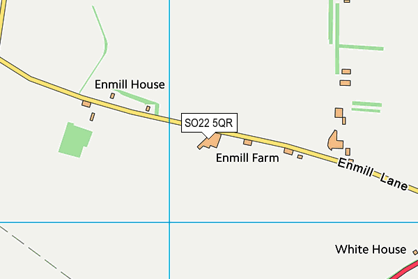 SO22 5QR map - OS VectorMap District (Ordnance Survey)