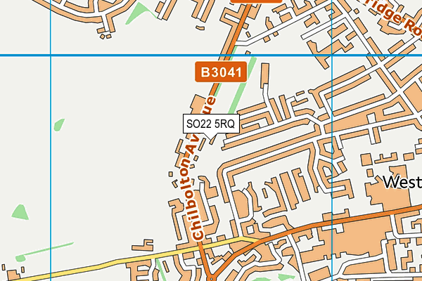 SO22 5RQ map - OS VectorMap District (Ordnance Survey)