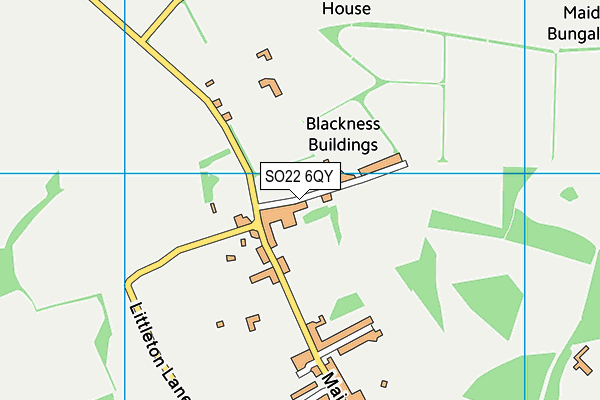 SO22 6QY map - OS VectorMap District (Ordnance Survey)