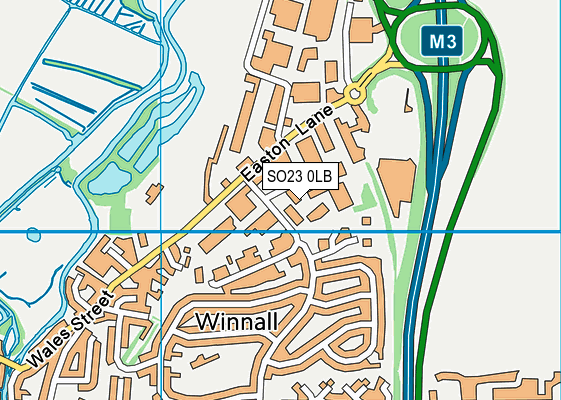 SO23 0LB map - OS VectorMap District (Ordnance Survey)