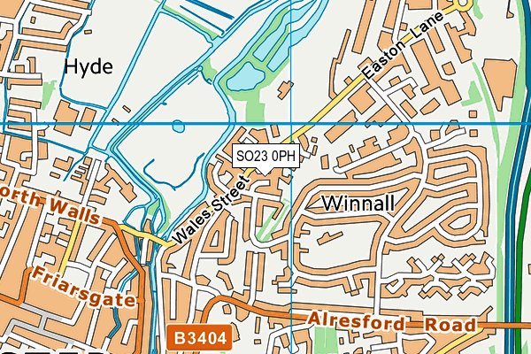 SO23 0PH map - OS VectorMap District (Ordnance Survey)