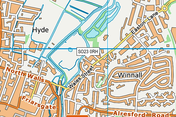 SO23 0RH map - OS VectorMap District (Ordnance Survey)