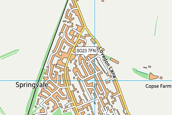 SO23 7FN map - OS VectorMap District (Ordnance Survey)