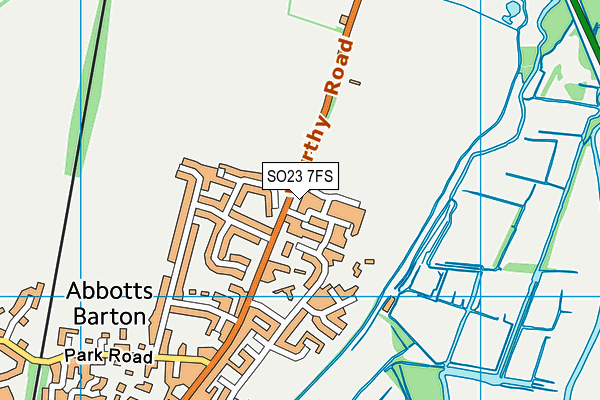 SO23 7FS map - OS VectorMap District (Ordnance Survey)