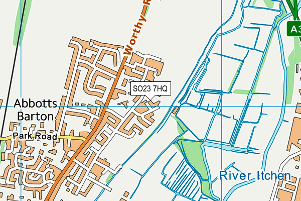 SO23 7HQ map - OS VectorMap District (Ordnance Survey)