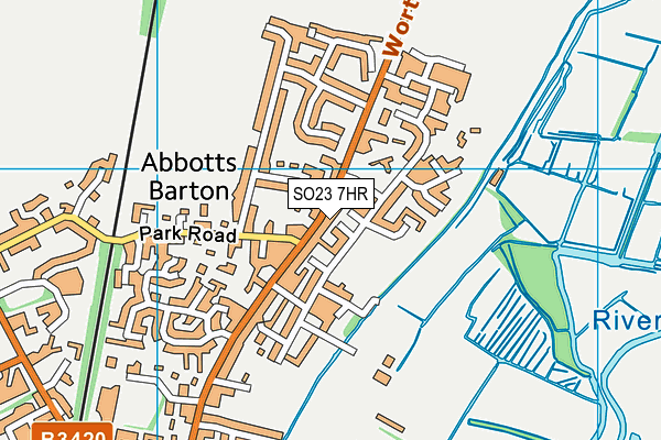 SO23 7HR map - OS VectorMap District (Ordnance Survey)