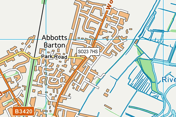 SO23 7HS map - OS VectorMap District (Ordnance Survey)