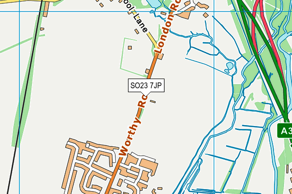 SO23 7JP map - OS VectorMap District (Ordnance Survey)