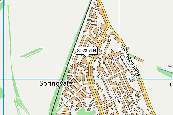 SO23 7LN map - OS VectorMap District (Ordnance Survey)