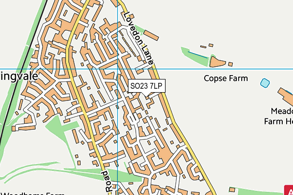 SO23 7LP map - OS VectorMap District (Ordnance Survey)