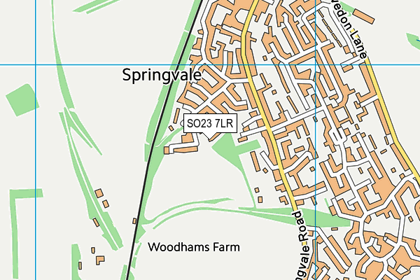 SO23 7LR map - OS VectorMap District (Ordnance Survey)