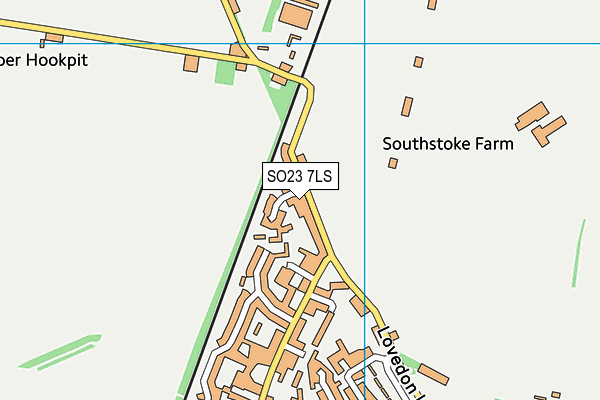 SO23 7LS map - OS VectorMap District (Ordnance Survey)