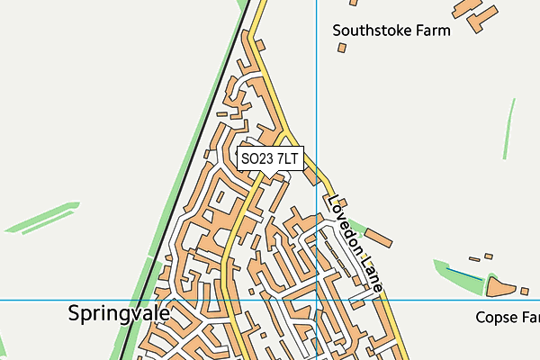 SO23 7LT map - OS VectorMap District (Ordnance Survey)