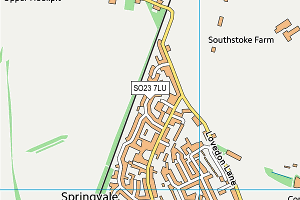 SO23 7LU map - OS VectorMap District (Ordnance Survey)