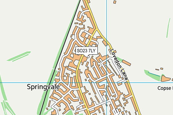 SO23 7LY map - OS VectorMap District (Ordnance Survey)