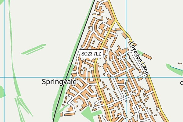 SO23 7LZ map - OS VectorMap District (Ordnance Survey)