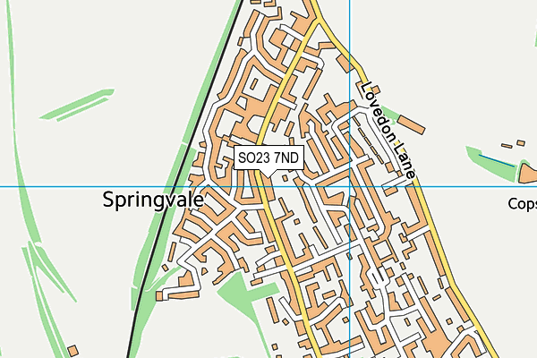 SO23 7ND map - OS VectorMap District (Ordnance Survey)