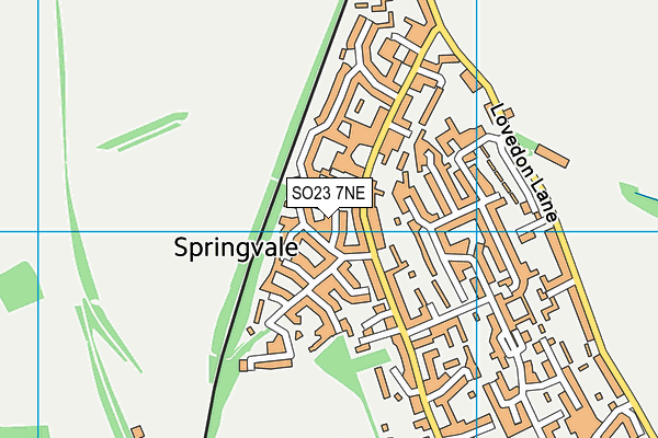 SO23 7NE map - OS VectorMap District (Ordnance Survey)