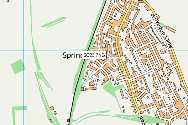 SO23 7NG map - OS VectorMap District (Ordnance Survey)