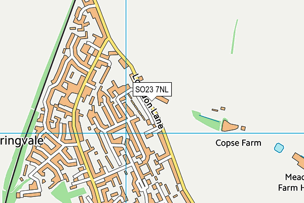 SO23 7NL map - OS VectorMap District (Ordnance Survey)