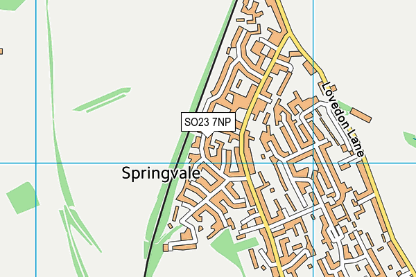 SO23 7NP map - OS VectorMap District (Ordnance Survey)