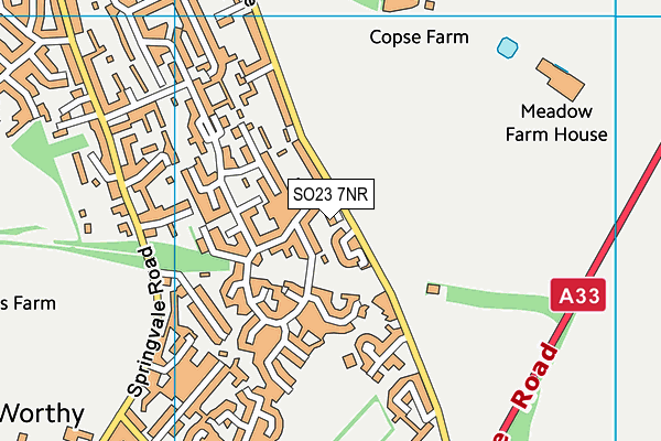 SO23 7NR map - OS VectorMap District (Ordnance Survey)