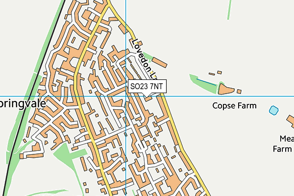 SO23 7NT map - OS VectorMap District (Ordnance Survey)