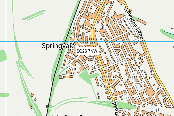 SO23 7NW map - OS VectorMap District (Ordnance Survey)