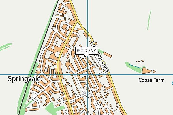 SO23 7NY map - OS VectorMap District (Ordnance Survey)