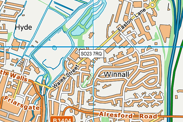 SO23 7RQ map - OS VectorMap District (Ordnance Survey)