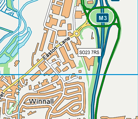 SO23 7RS map - OS VectorMap District (Ordnance Survey)