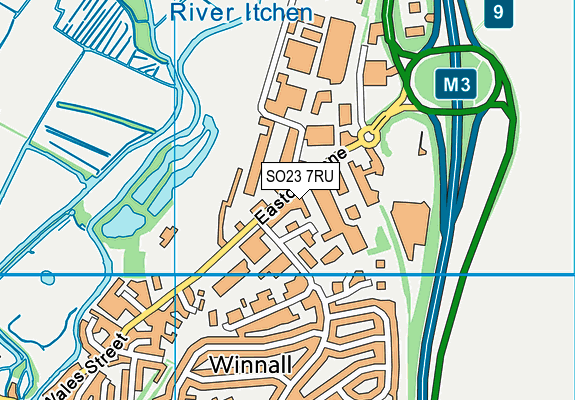 SO23 7RU map - OS VectorMap District (Ordnance Survey)