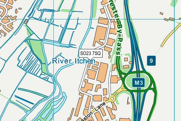 SO23 7SQ map - OS VectorMap District (Ordnance Survey)