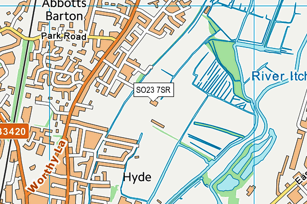 The City Ground map (SO23 7SR) - OS VectorMap District (Ordnance Survey)