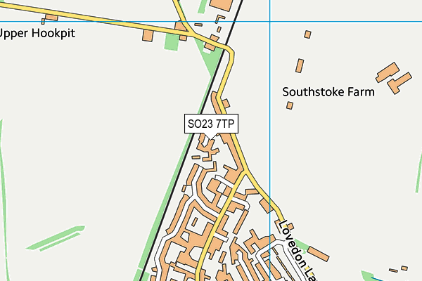 SO23 7TP map - OS VectorMap District (Ordnance Survey)